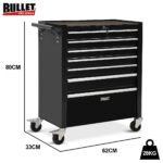 BULLET Pro 7 Drawer Tool Box Cabinet Trolley – Black