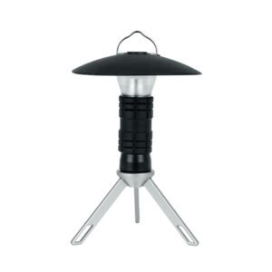 Portable Outdoor Camping Lantern with Tripod Stand - Black