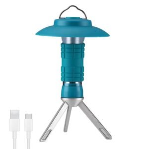 Portable Outdoor Camping Lantern with Tripod Stand - Blue