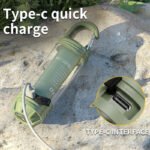 Tri-Colour Portable Camping Lantern & Flashlight – Green