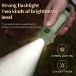 Tri-Colour Portable Camping Lantern & Flashlight – Khaki