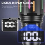 30W High Brightness LED Flashlight with Digital Display