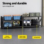 Giantz 0.9M Garage Shelving Workbench Rack x 2