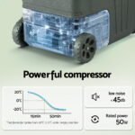 Glacio 50L Portable Car Fridge, 12V/24V/240V