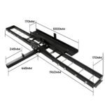 Tow-Hitch Mounted Motorcycle Carrier