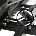 Tow-Hitch Mounted Motorcycle Carrier with Brake Lights