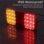 Tow-Hitch Mounted Motorcycle Carrier with Brake Lights