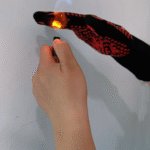 Heat Resistant BBQ Gloves with Non-Slip Silicone Grip – Red