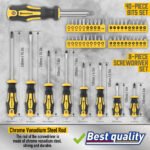 72-Piece Precision Magnetic Screwdriver Tool Kit