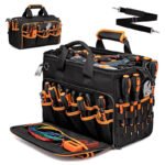 Heavy-Duty 17-Inch Tool Bag with 46 Pockets