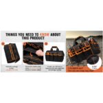 Heavy-Duty 17-Inch Tool Bag with 46 Pockets
