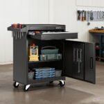 Giantz Single Drawer Tool Trolley – Black
