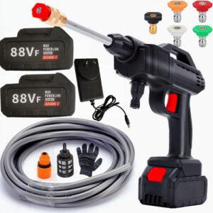 Electric Car Pressure Washer with 2 Batteries
