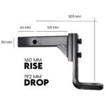 Adjustable Tow Bar Drop Hitch