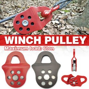 Off Road Recovery Winch Snatch Pulley - Red