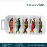 5-Pack 2″ Lifelike Jointed Swimbaits