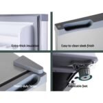 Glacio 65L 12/24/240V Upright Fridge/Freezer – Silver