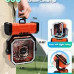 Portable Camping Fan – Orange