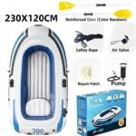 3-Person PVC Inflatable Boat with Oars & Pump