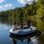 3-Person PVC Inflatable Boat with Oars & Pump