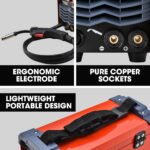 ROSSI 170 Amp Portable Inverter MIG Stick ARC Welder, with Carry Case & Accessories