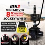 Mini Mover Gen3 12V 550W Electric Motorised Jockey Wheel – Black