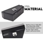 750mm Underbody Ute Tray Toolbox Set – Black Steel