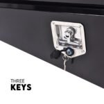 750mm Underbody Ute Tray Toolbox Set – Black Steel