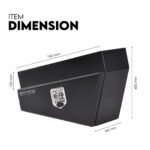 750mm Underbody Ute Tray Toolbox Set – Black Steel