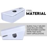 750mm Underbody Ute Tray Toolbox Set – White Steel