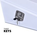 750mm Underbody Ute Tray Toolbox Set – White Steel