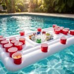 Inflatable Floating Beer Pong Mat