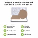 White Marine Boat Access Hatch / Inspection Storage Lid