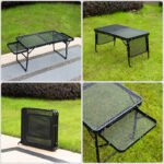 70 x 40cm Extendable Folding Mesh Top Table