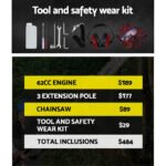 Giantz 62CC Brushcutter Chainsaw