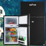Glacio 90L 12/24/240V Upright Fridge/Freezer – Black