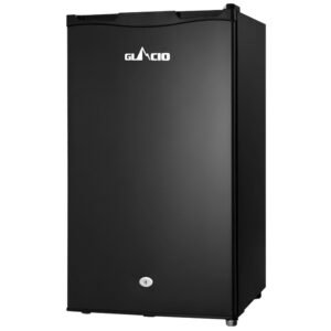 Glacio 95L 12/24/240V Upright Fridge/Freezer - Black