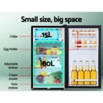 Glacio 95L 12/24/240V Upright Fridge/Freezer – Black