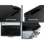 Glacio 95L 12/24/240V Upright Fridge/Freezer – Black