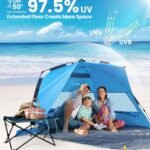 Pop Up 3-4 Person Beach Shade  – Blue