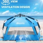 Pop Up 3-4 Person Beach Shade  – Blue