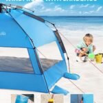 Pop Up 3-4 Person Beach Shade  – Blue