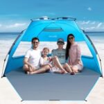 Pop Up 3-4 Person Beach Shade  – Blue