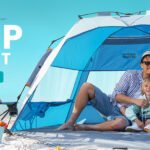 Pop Up 3-4 Person Beach Shade  – Blue