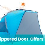 Pop Up 3-4 Person Beach Shade  – Blue