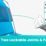 Pop Up 3-4 Person Beach Shade  – Blue