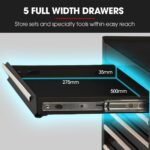 BULLET Pro 7 Drawer Tool Box Cabinet Trolley – Black