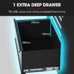 BULLET Pro 7 Drawer Tool Box Cabinet Trolley – Black