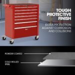 BULLET Pro 7 Drawer Tool Box Cabinet Trolley – Red