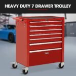 BULLET Pro 7 Drawer Tool Box Cabinet Trolley – Red
